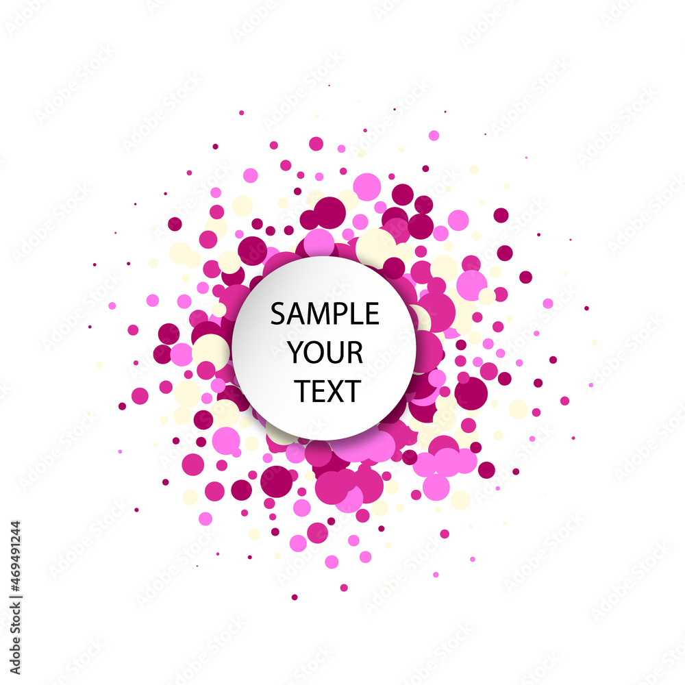 abstract multicolor design. Abstract pink Circle Background . eps 10