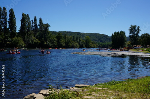 Rivière Dordogne en été