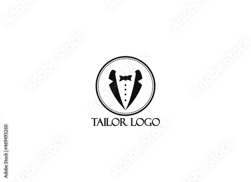 The luxury of tuxedo logo. Tailor logo designs inspiration.  © Alvins Creative