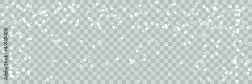 Falling Christmas Shining transparent beautiful, little snow isolated on transparent background. Snow flakes, snow background. Vector heavy snowfall, snowflakes in different shapes and forms.
