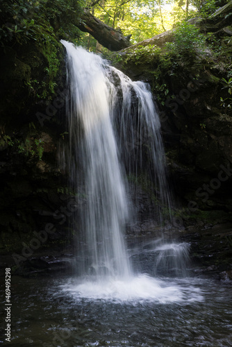 Grotto Falls in the Smoky Mountains, an elegant waterfall
