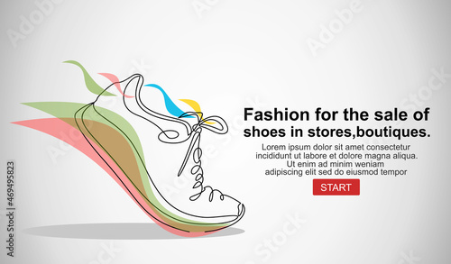 Shoes Icon Vector. Emblem or logotype elements for shoemaker.Fashion vector illustration for the sale of shoes in stores, boutiques.