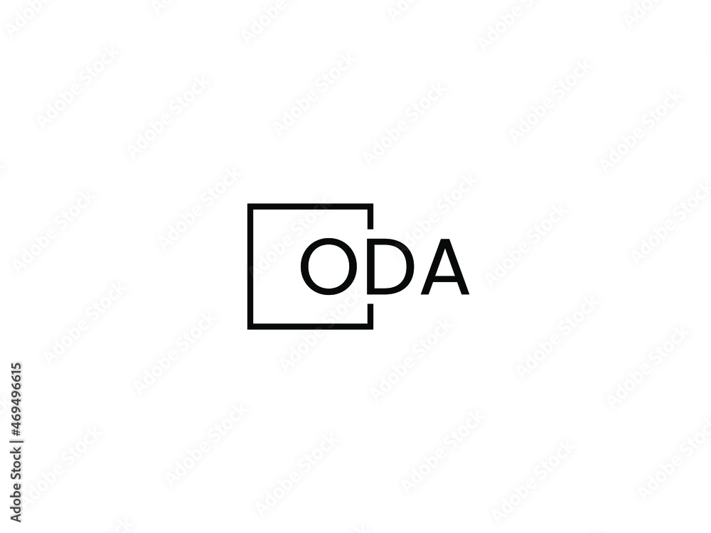 ODA letter initial logo design vector illustration ODA letter initial logo design vector illustration