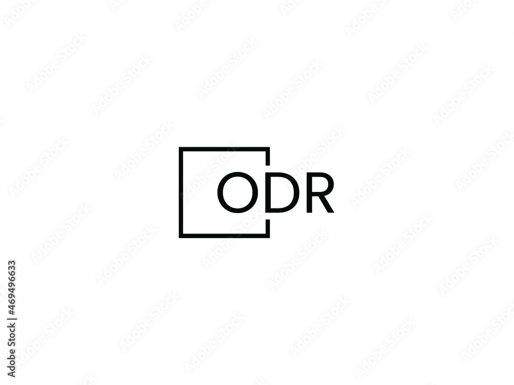 Obraz premium ODR letter initial logo design vector illustration