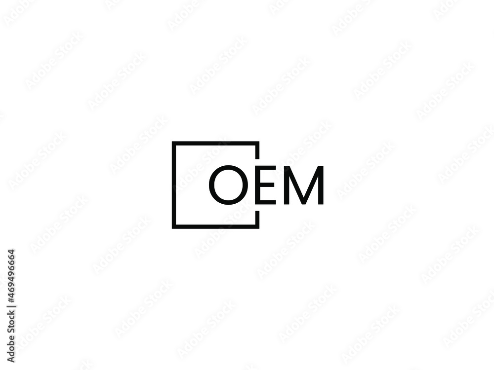Obraz premium OEM letter initial logo design vector illustration