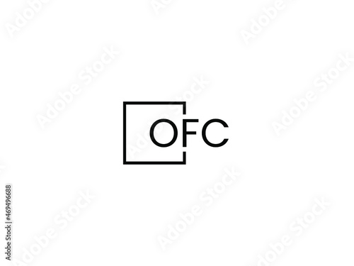 OFC letter initial logo design vector illustration