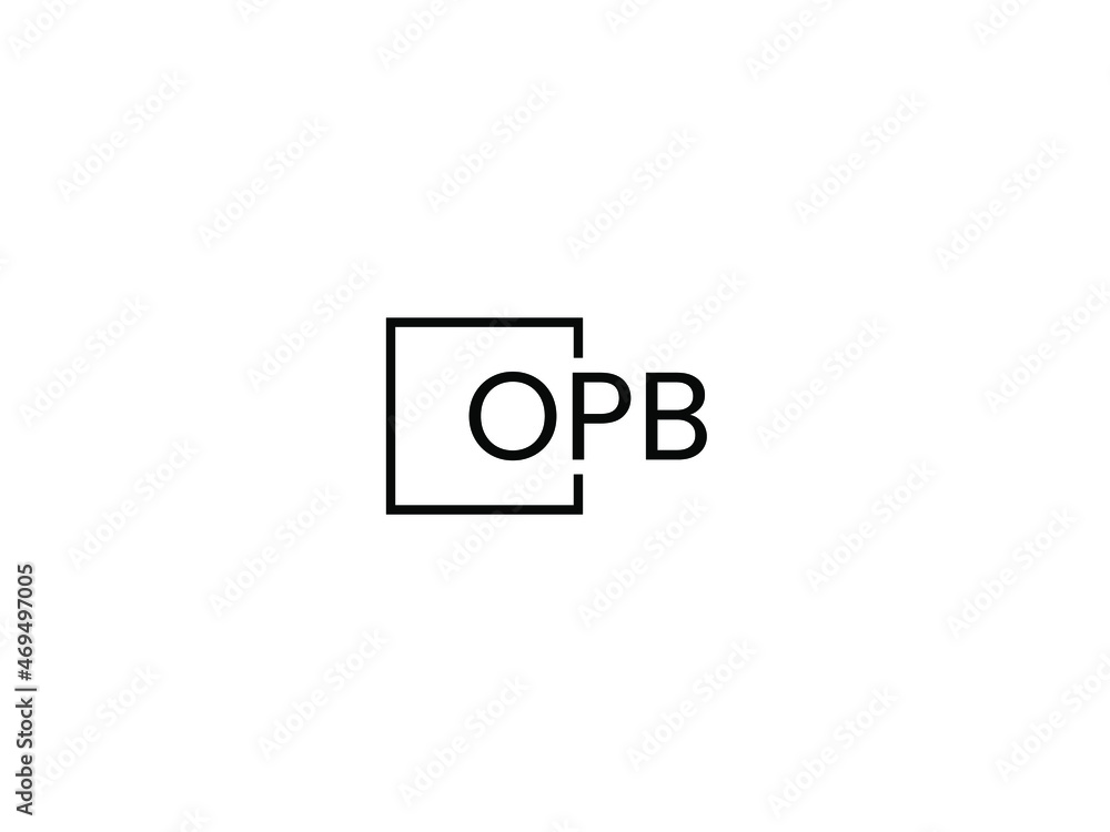 OPB letter initial logo design vector illustration OPB letter initial logo design vector illustration