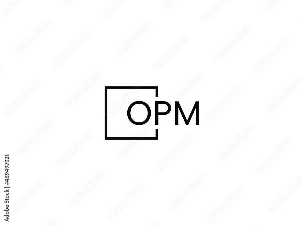 OPM letter initial logo design vector illustration OPM letter initial logo design vector illustration