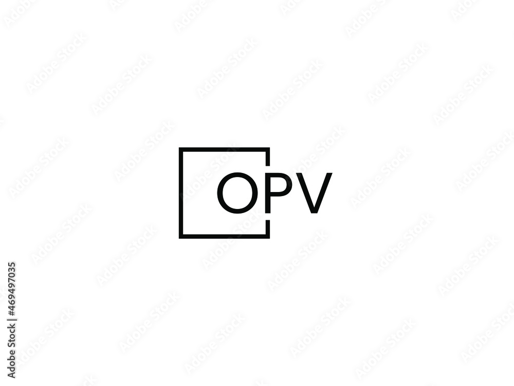 OPV letter initial logo design vector illustration OPV letter initial logo design vector illustration