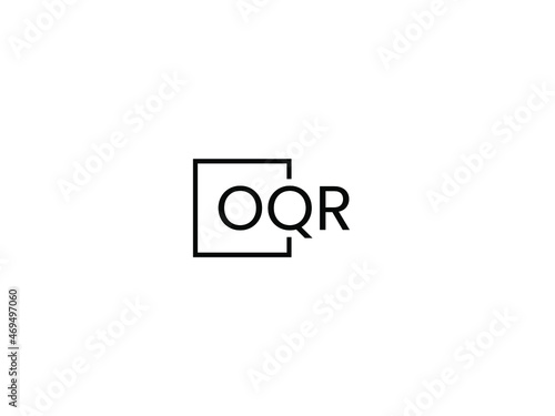 OQR letter initial logo design vector illustration