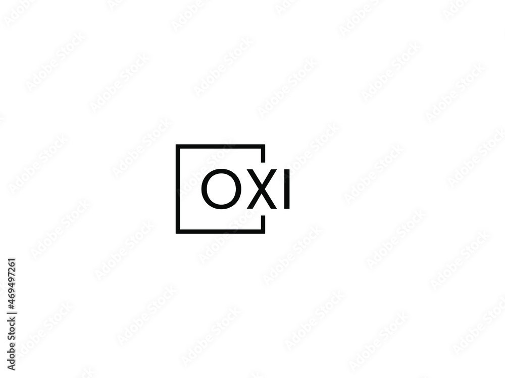 OXI letter initial logo design vector illustration OXI letter initial logo design vector illustration