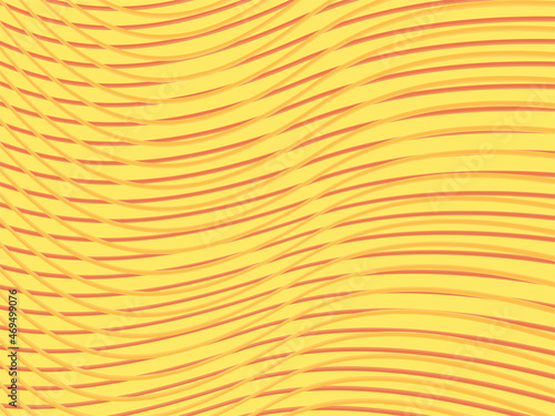 Abstract background with yellow waving lines pattern