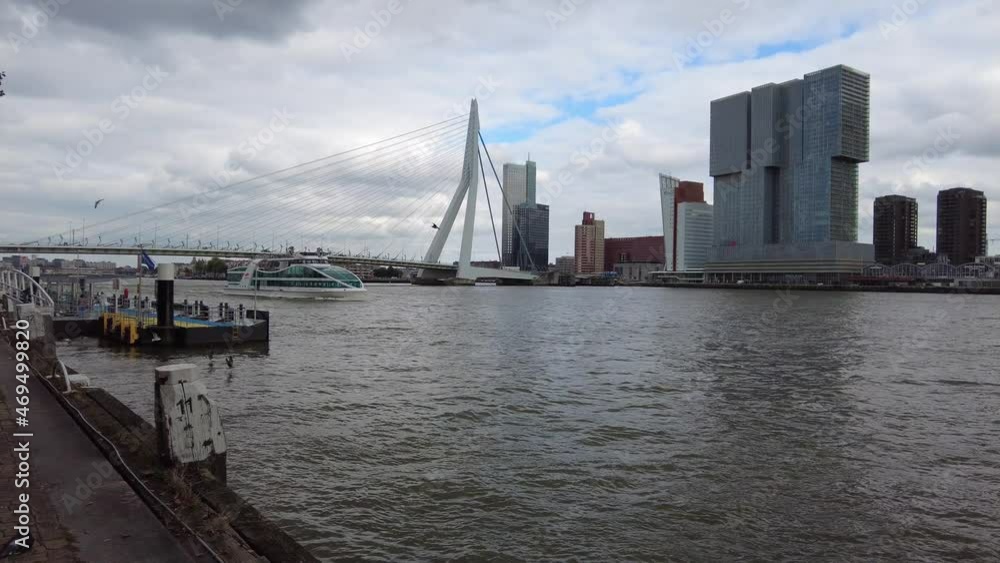view of the river Maas in Rotterdam view of the river Maas in Rotterdam