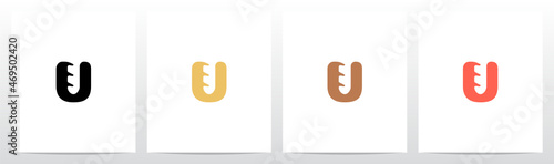 Baguette On Letter Logo Design U