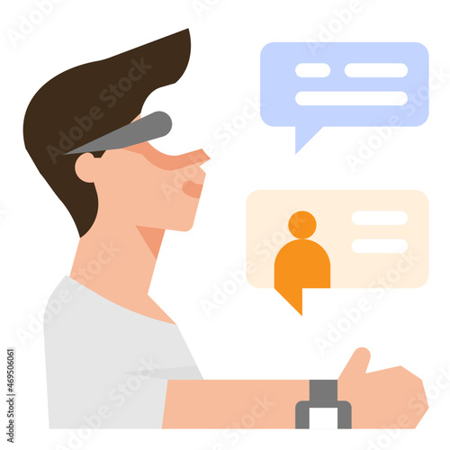 smart watches flat icon