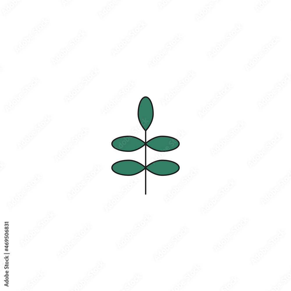 christmas and new year concept. hand drawn doodle element for christmas. plant with green leaves. isolated vector illustration on white background christmas and new year concept. hand drawn doodle element for christmas. plant with green leaves. isolated vector illustration on white background