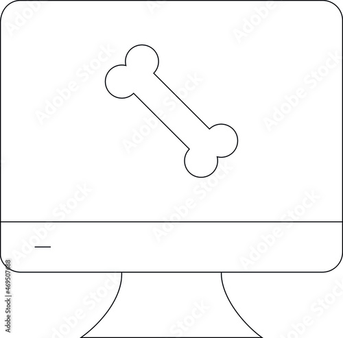 diabetes control icons screen  and x ray