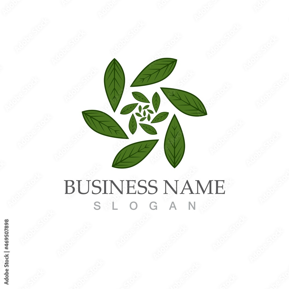 Logos of green Tree leaf ecology Logos of green Tree leaf ecology