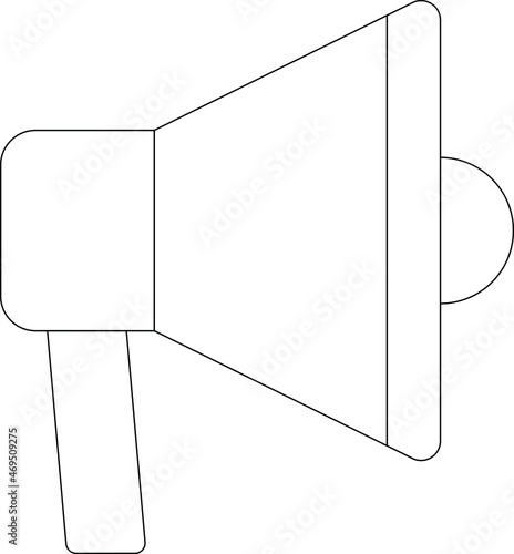 cinema icons loud speaker and megaphone