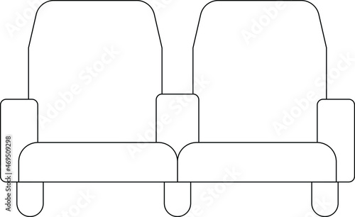 cinema icons seats and chair