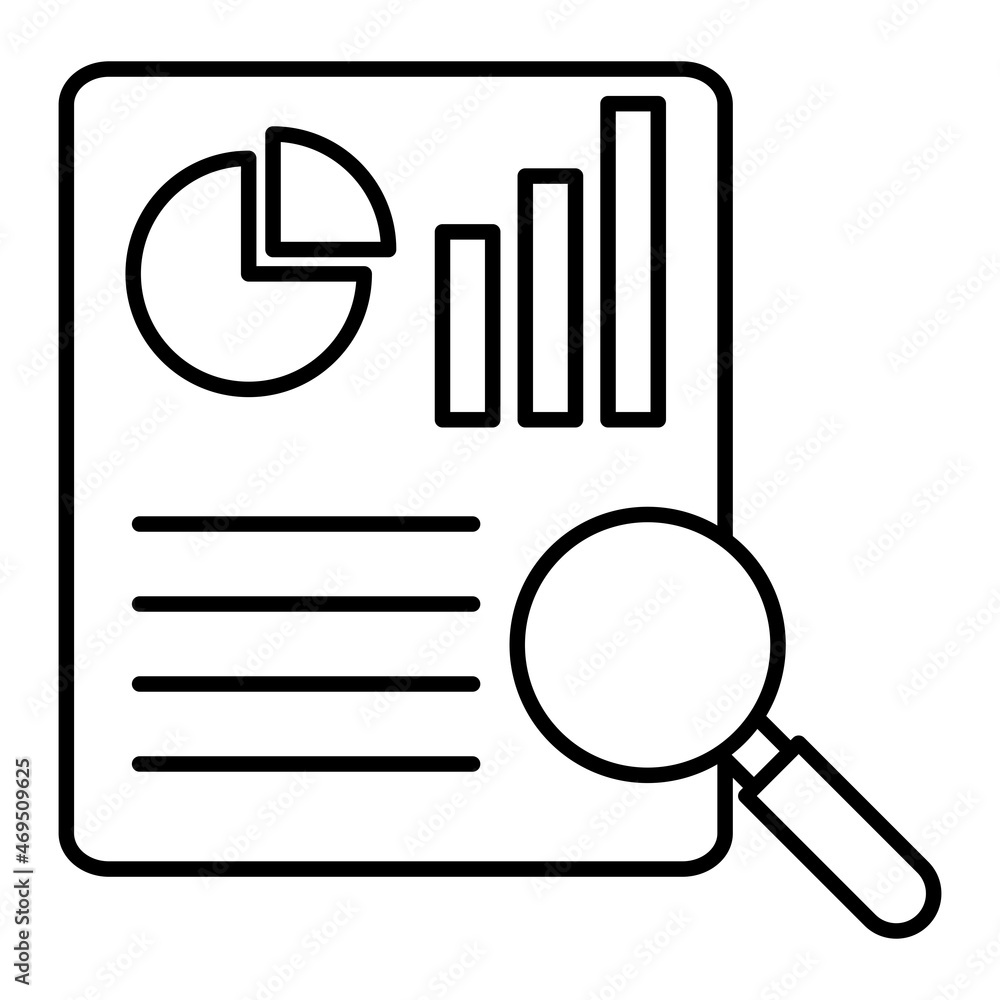 Vector Case Study Outline Icon Design Vector Case Study Outline Icon Design