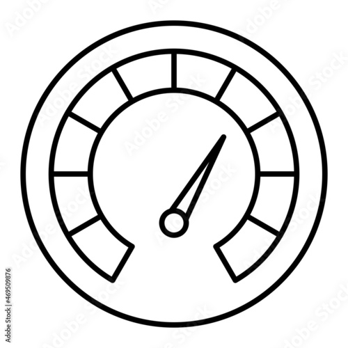 Vector Analog Meter Outline Icon Design