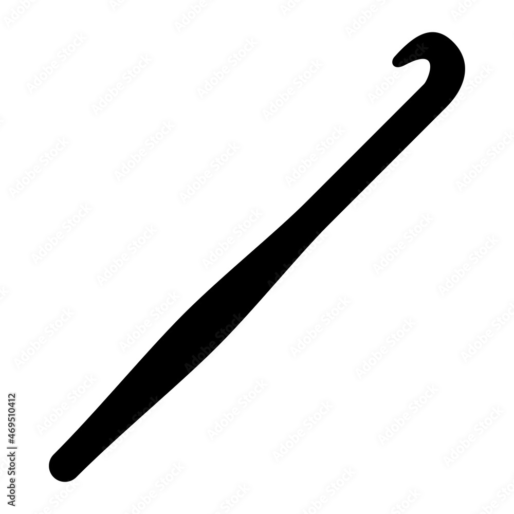 Vector Crochet Glyph Icon Design Vector Crochet Glyph Icon Design