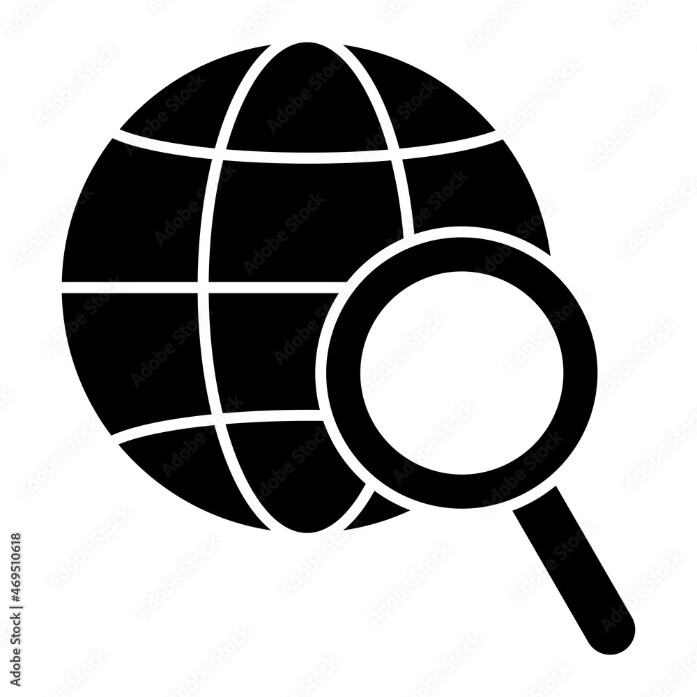Vector Research Glyph Icon Design Vector Research Glyph Icon Design