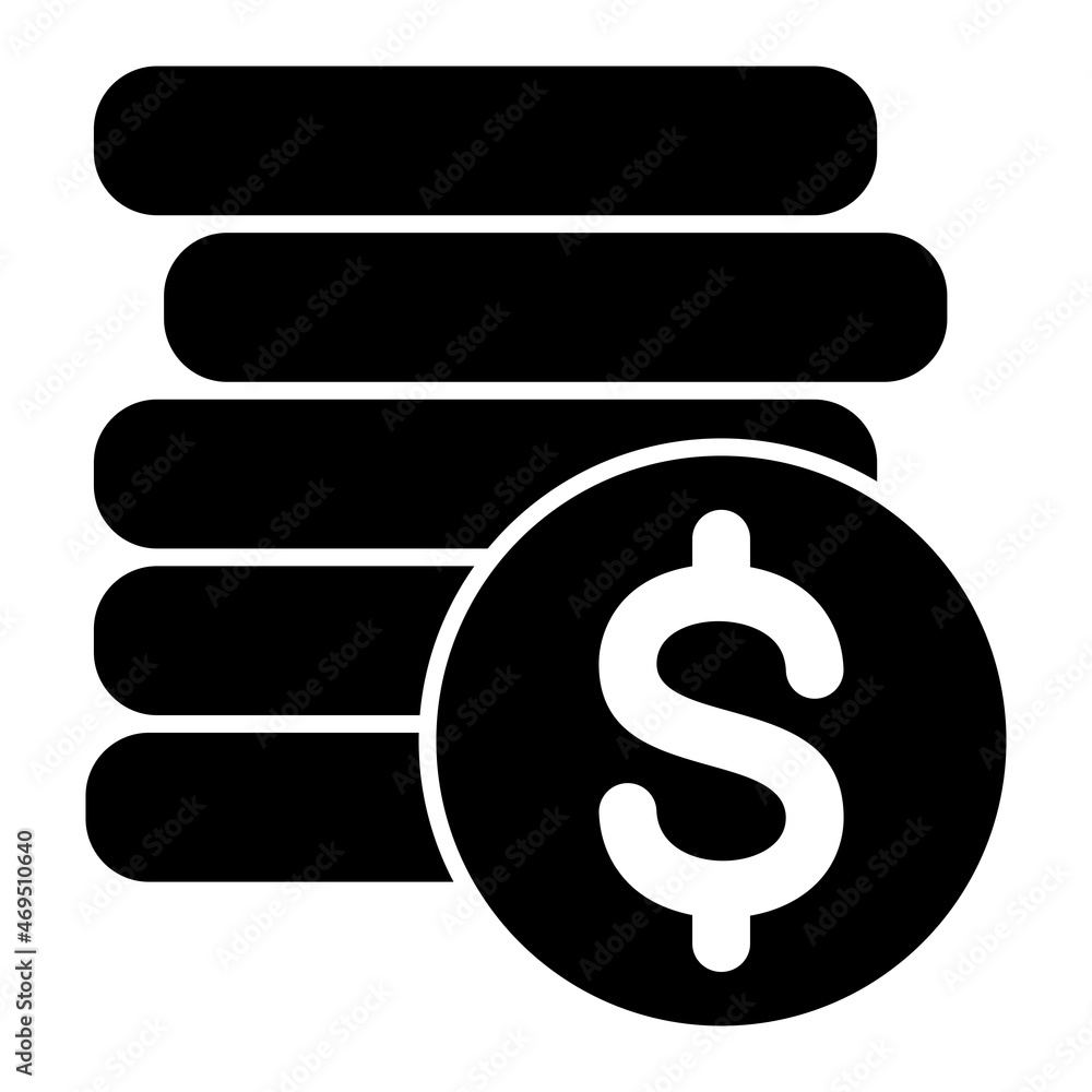 Vector Investment Glyph Icon Design Vector Investment Glyph Icon Design