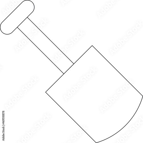 agriculture icons shovel and  dig