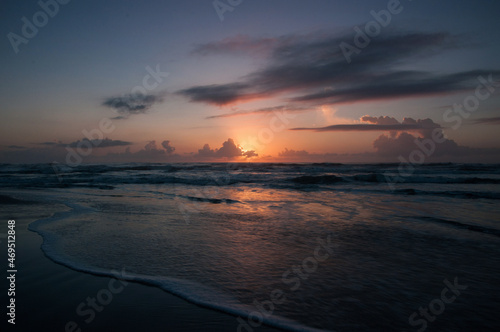 lovely dawn on the beach in Arroio do Sal   Brazil