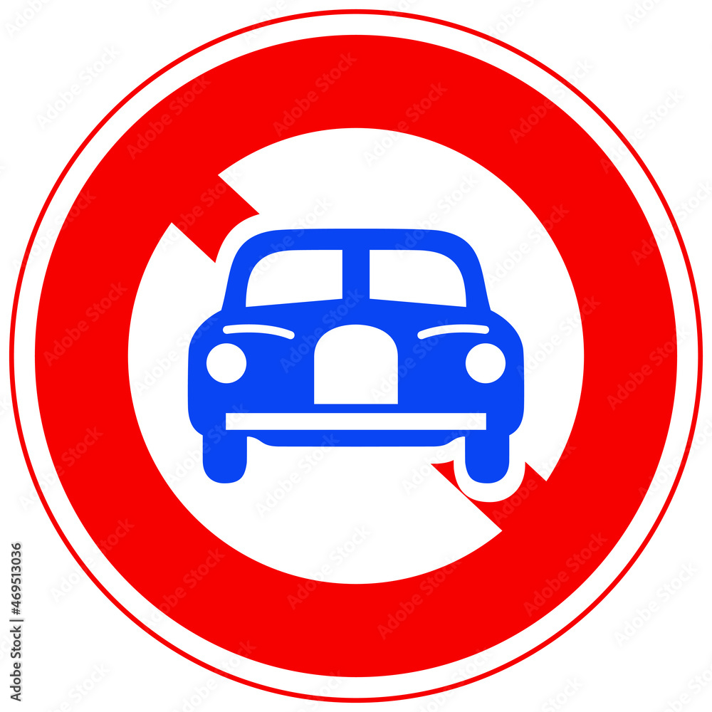 日本の道路標識(二輪の自動車以外の自動車通行止) 日本の道路標識(二輪の自動車以外の自動車通行止)