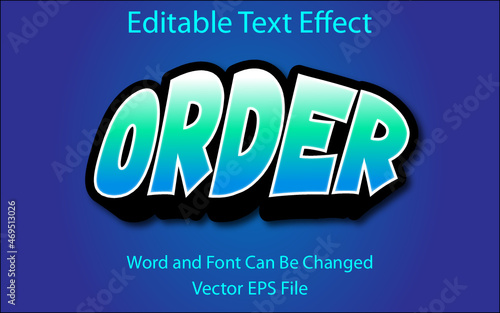 simple text effect eps order 