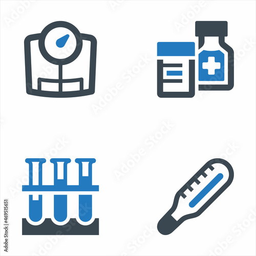 Medical Equipment And Supplies Icon Set 2