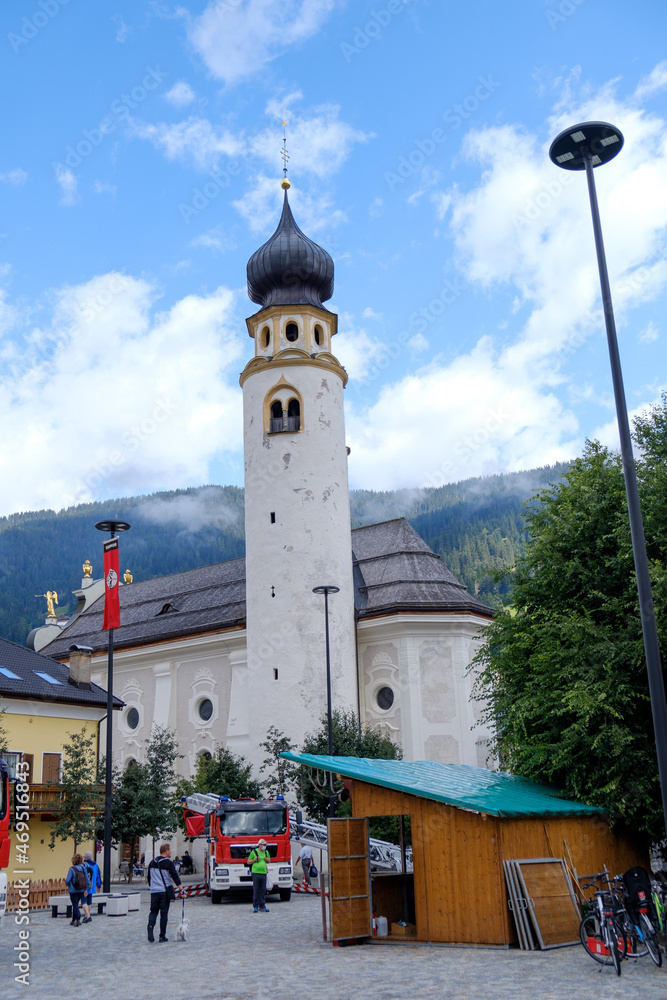 Collegiata di San Candido, Stiftskirche Innichen, San Candido, Innichen, Val Pusteria, Bolzano, Trentino Alto Adige, Italia