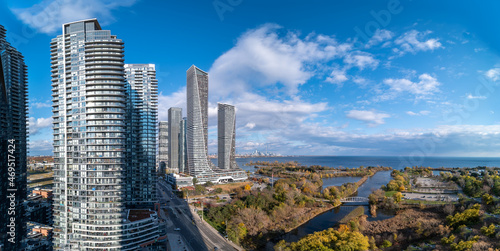 Panorama  of South Etobicoke condos mimco by lakeshore and Queensway and Parklawn	 photo