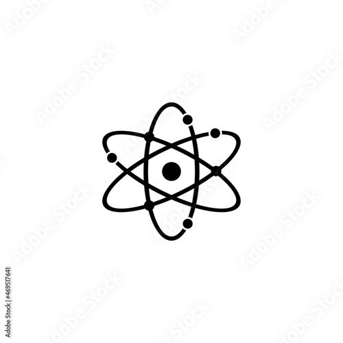 Molecular atom neutron icon in isolated on background. symbol for your web site design logo, app, Molecular atom neutron icon Vector illustration.