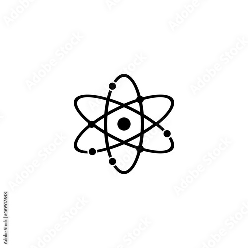 Molecular atom neutron icon in isolated on background. symbol for your web site design logo, app, Molecular atom neutron icon Vector illustration.