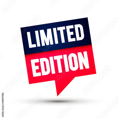 Vector Illustration Modern Limited Edition Label
