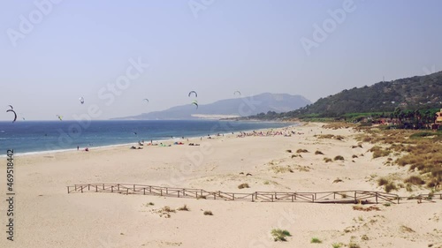 Tarifa beach - kitesurfers paradise for extreme sports