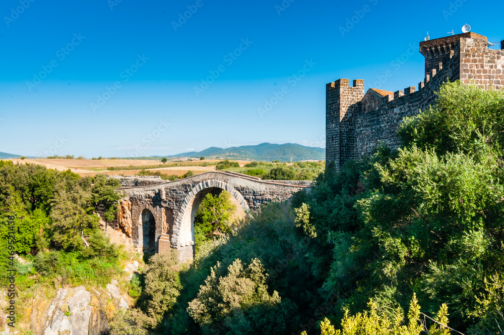 Roman Bridge of the Devil, Vulci, Province of Viterbo, Latium, Maremma, Italy Roman Bridge of the Devil, Vulci, Province of Viterbo, Latium, Maremma, Italy