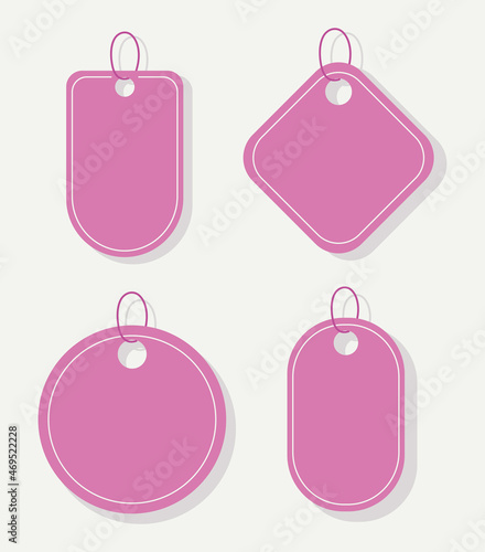 pink tags icon