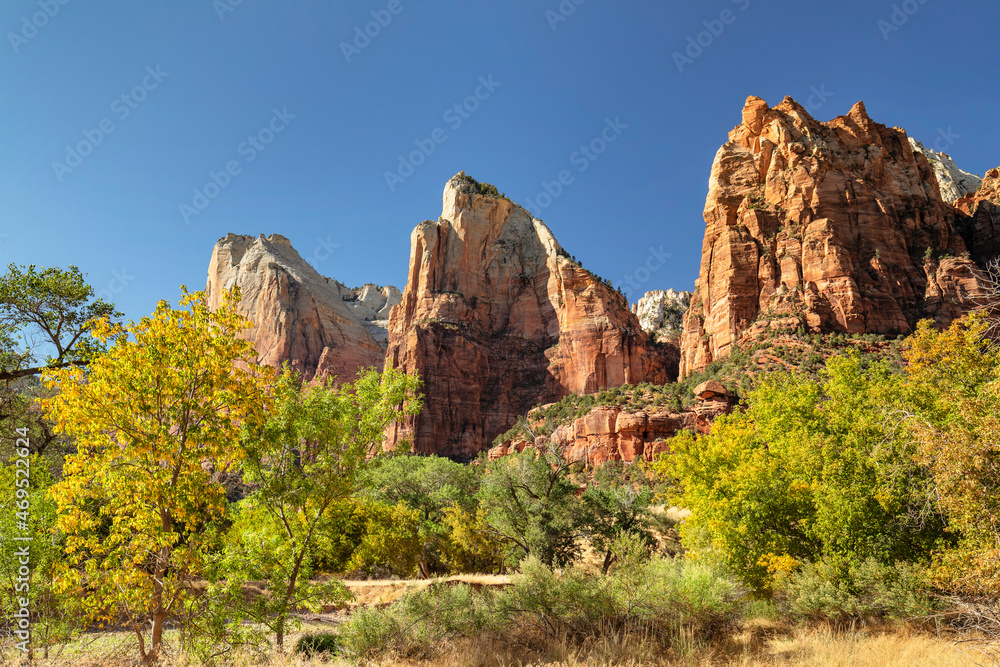 Court of Patriarchs, Zion National Park, Colorado Plateau, Utah Court of Patriarchs, Zion National Park, Colorado Plateau, Utah