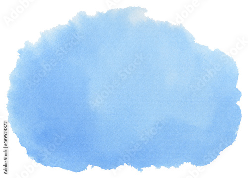 Abstract blue watercolor painting background