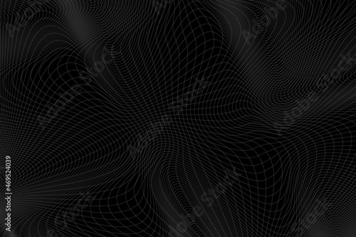 Abstract background with curved wavy lines. Vector illustration for design.
