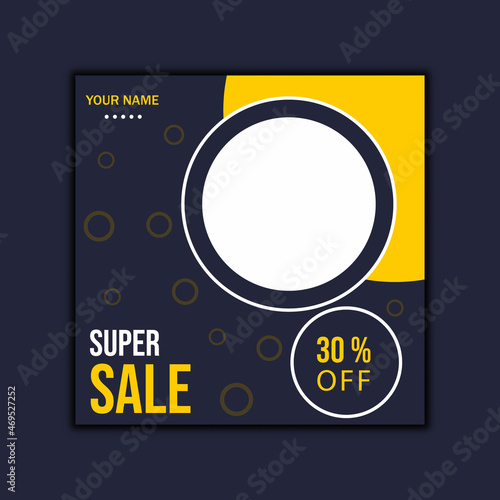 social media promotion banner post