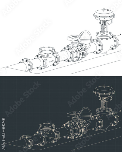 Control valve with bypass drawings