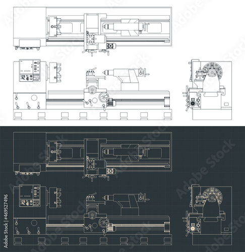 Mechanical lathe blueprints