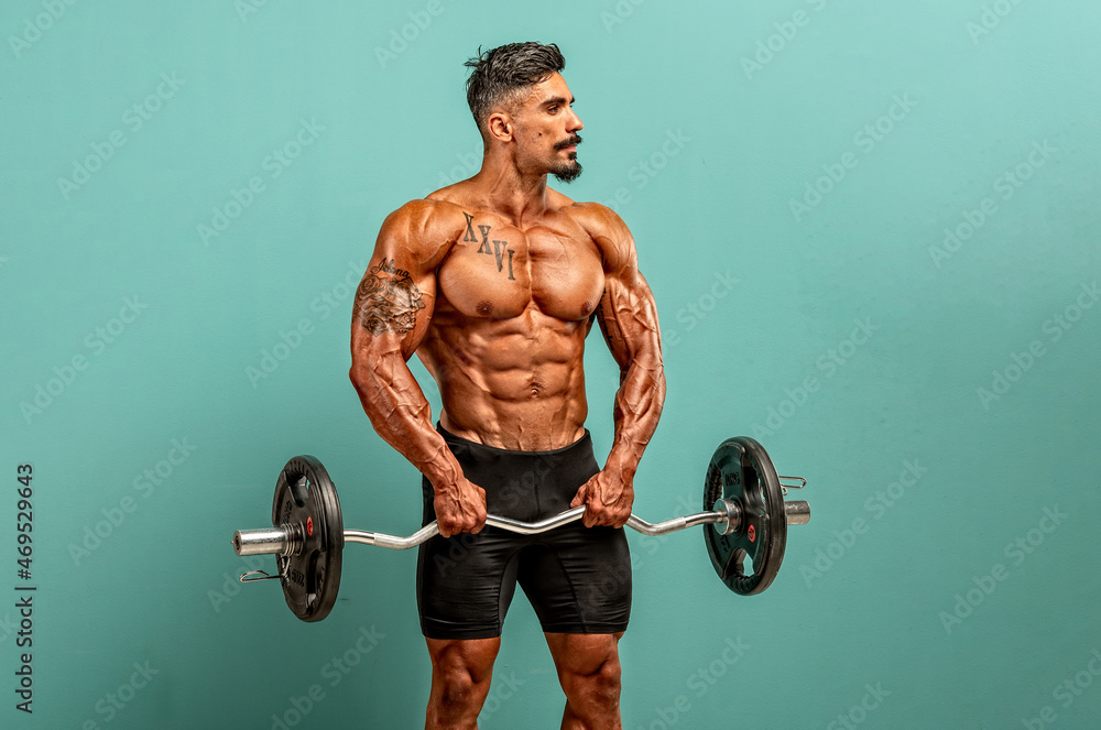 Handsome Muscular Men Flexing Muscles Handsome Muscular Men Flexing Muscles