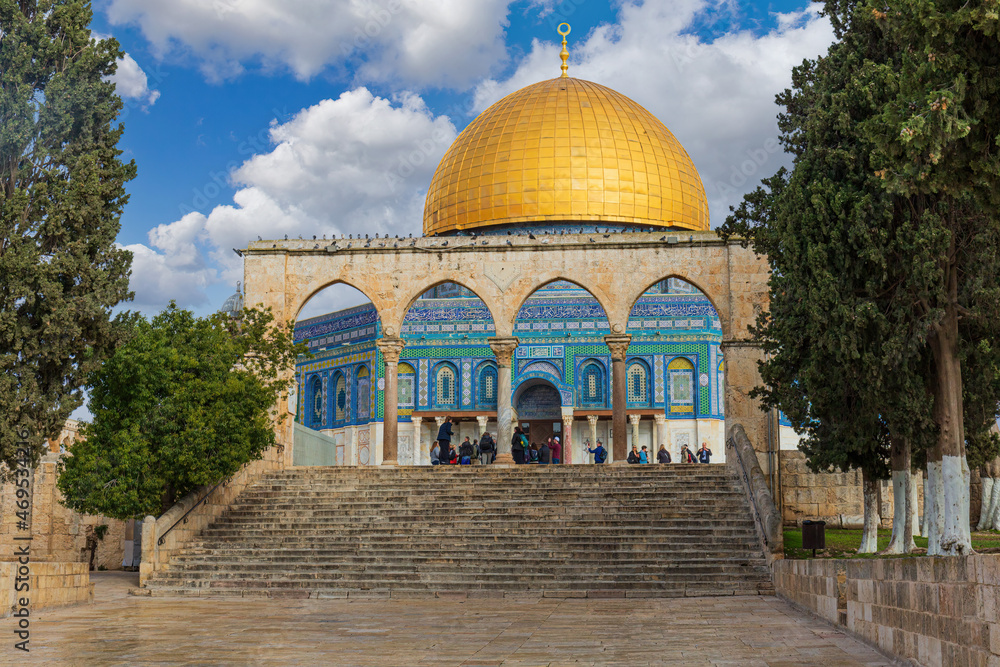 Obraz premium The Dome of the Rock in Jerusalem